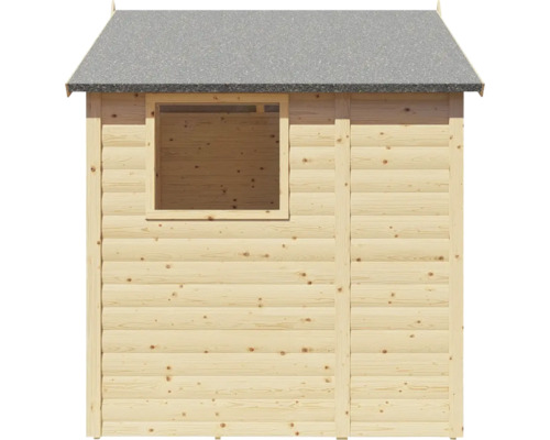 Záhradný domček s oknom a strechou