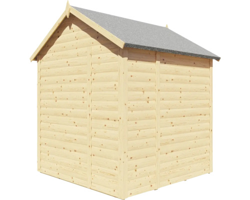 Záhradný domček z dreva so strešnou lepenkou