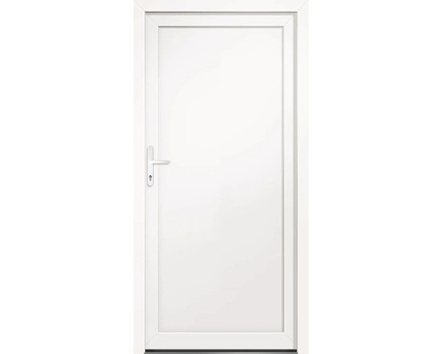Vchodové dvere plastové vedľajšie BAZ 672 98x198 Ľ biele