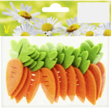 Dekoratívne mrkvy z plsti v balení