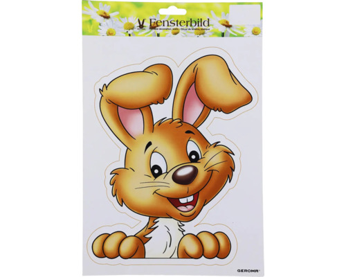 Obrázok do okna s motívom králika na obale