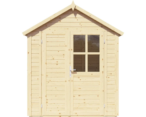 Záhradný domček z dreva s oknom a dverami