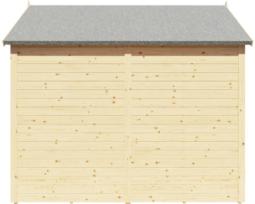 Záhradný domček z dreva s lepenkou