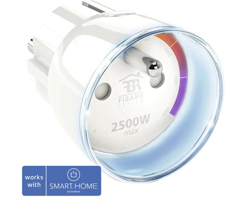 Smart zásuvka/adaptér Fibaro FIB-FGWPE-102-ZW5 s funkciou merania spotreby - kompatibilná so SMART HOME by hornbach