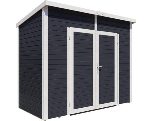 Záhradný domček z dreva s dvojkrídlovými dverami