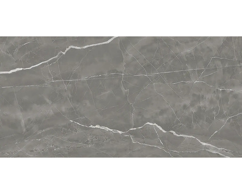 Sivá dlaždica s mramorovým vzhľadom a jemnými bielymi žilkami