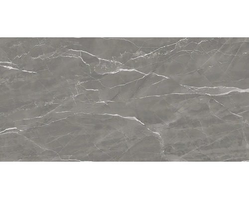 Sivá podlahová dlaždica so vzhľadom mramoru