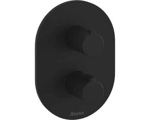 Podomietková termostatická sprchová batéria RAVAK Chrome čierna X070432