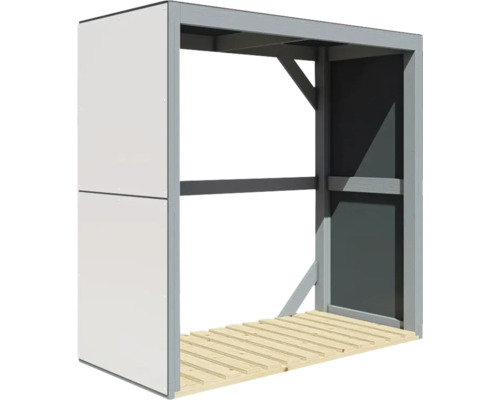 Sklad dreva na kúrenie s podlahou