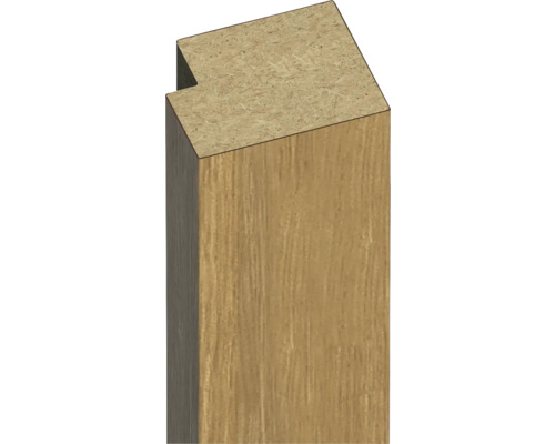 Ukončovacia lišta k lamele dub saragossa 2800x28x22 mm Drevený stĺpik s výrezom