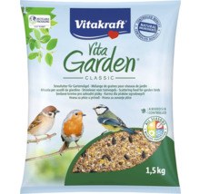 Vrecko s krmivom pre vtáky Vitakraft Vita Garden, 1,5 kg