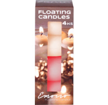 Balenie štyroch plávajúcich sviečok