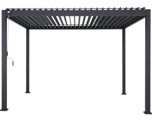 Voľne stojaca pergola s nastaviteľnými lamelami pre záhradu