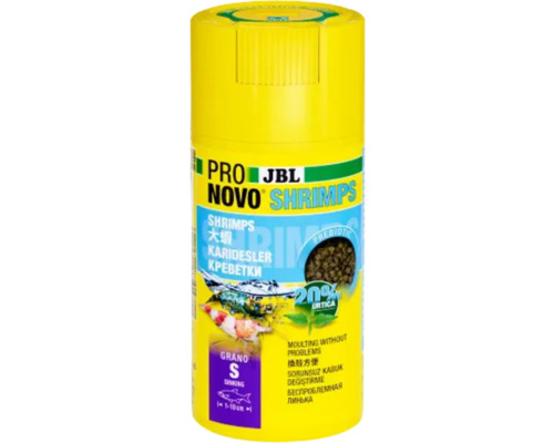 Granulované krmivo pre krevety JBL ProNovo Shrimps Grano S 100 ml CLICK JBL Pro Novo Shrimps krmivo pre krevety