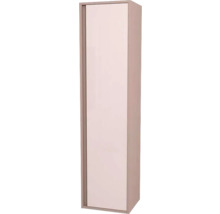 Vysoká skriňa s jednými dverami.