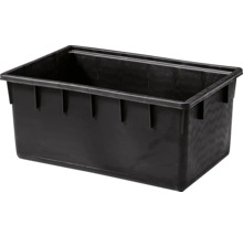 Čierna plastová nádoba na maltu