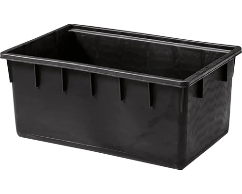 Kalfas, maltovník 180 L, čierny Čierna plastová nádoba na maltu