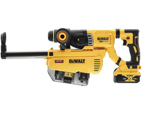 Akumulátorové vŕtacie kladivo Dewalt s odsávaním prachu a akumulátorom
