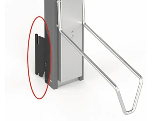 Detailný pohľad na nástenný držiak pre nástenný stojan na bicykle