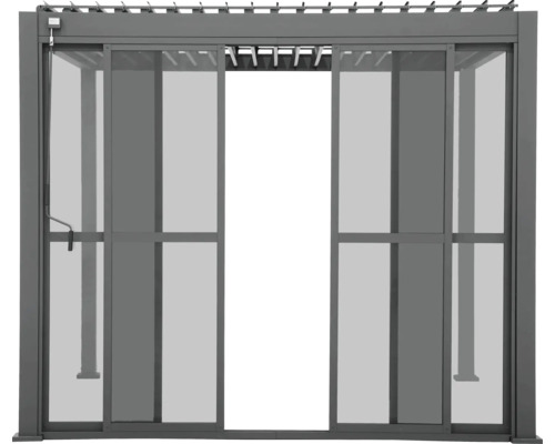 Pergola s posuvnými dverami pre vonkajšie použitie