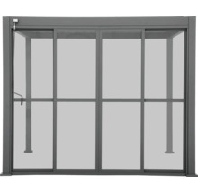 Posuvné dvere Mirador Classic, Deluxe pre pergolu 360 cm čierne