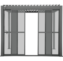 Posuvné dvere Mirador Classic, Deluxe pre pergolu 360 cm čierne