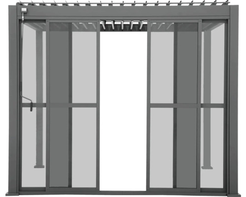 Pergola s posuvnými prvkami pre vonkajšie použitie