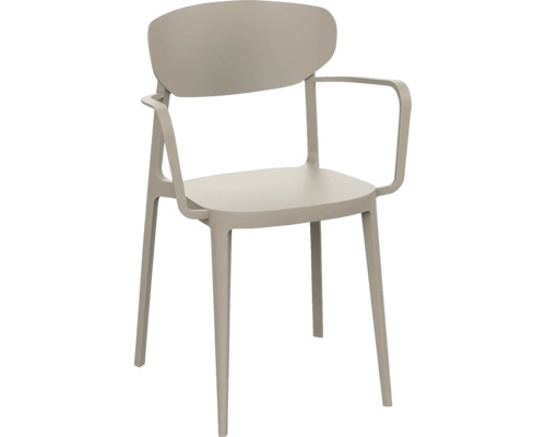 Záhradné kreslo MARE ARMCHAIR stohovateľné taupe