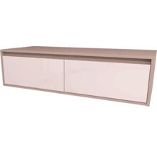 Závesná TV skrinka s dvomi dvierkami na montáž na stenu