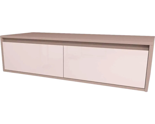 Závesná TV skrinka s dvomi dvierkami na montáž na stenu