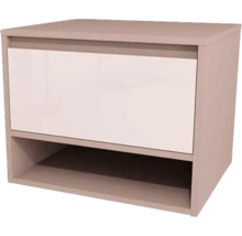 Nočný stolík so zásuvkou a odkladacou priehradkou