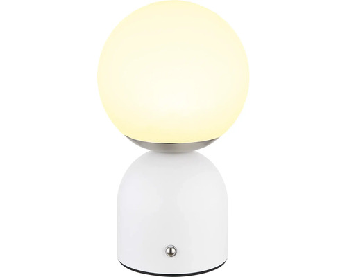 Stolná lampa s guľovitým tienidlom