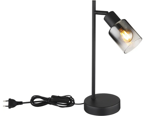 Stolná lampa so skleneným tienidlom