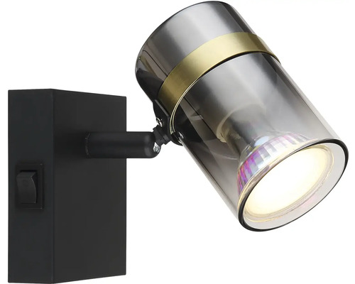 Nástenný bodový spot s otočnou hlavicou lampy pre vnútorné osvetlenie