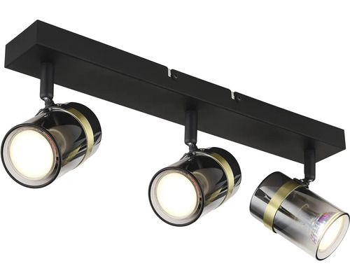 Trojbodové stropné svietidlo s otočnými reflektormi