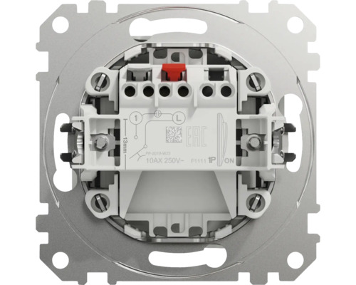 Pohľad zozadu na vypínač s montážnym návodom