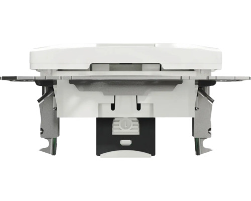 Detailný pohľad na spínač s upevňovacími prvkami