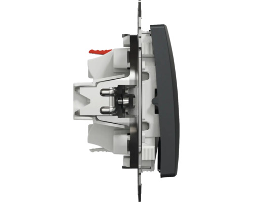 Bočný pohľad na vypínač svetla