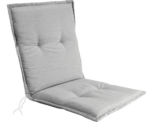 Poduška na kreslo a stoličku s nízkou opierkou 98 x 49 x 6 cm Sun Garden NAXOS NIEDRIG 50318-716 sivá