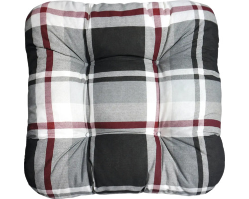 Štvorcový sedák s kockovaným vzorom