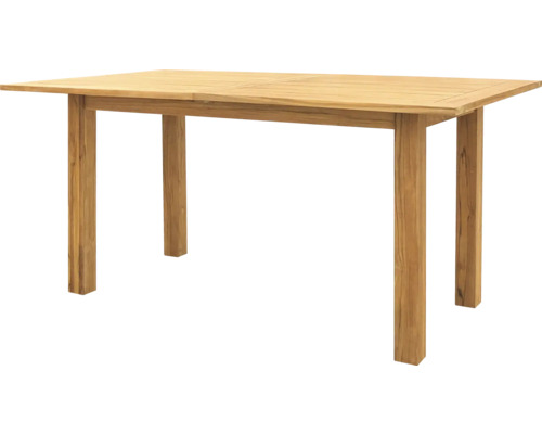 Drevený stôl s obdĺžnikovou doskou a štyrmi nohami