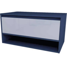 Závesná skrinka s jednou zásuvkou a otvorenou priehradkou