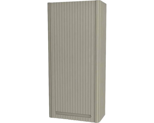 Kúpeľňová závesná skrinka Devo Gloria 2.0 sivá matná 40 x 86 x 21 cm GL2-SW1DPR40-2-F111 Skriňa s roletovými dverami s vertikálnymi lamelami