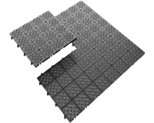 Plastová dlaždica Rojaplast Atena 30,5 x 30,5 cm s klick systémom čierna balenie 11 ks