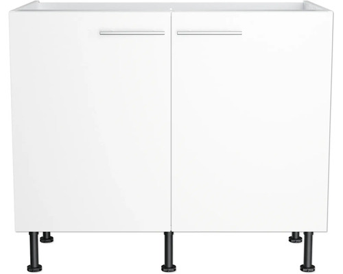 Spodná skrinka s dvomi dvierkami a nožičkami