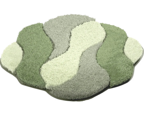 Koberec s nepravidelným tvarom a farebnými plochami