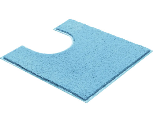 Svetlomodrá textilná predložka na WC