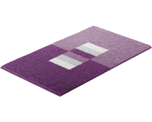 Obdĺžnikový kúpeľňový koberec s geometrickým vzorom