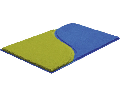 Kúpeľňový koberec s dvojfarebným dizajnom