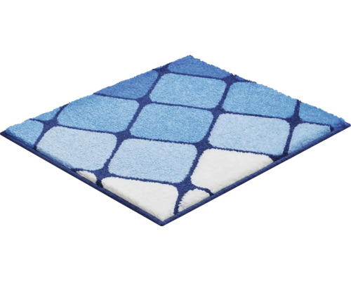 Štvorcová kúpeľňová predložka s geometrickým vzorom